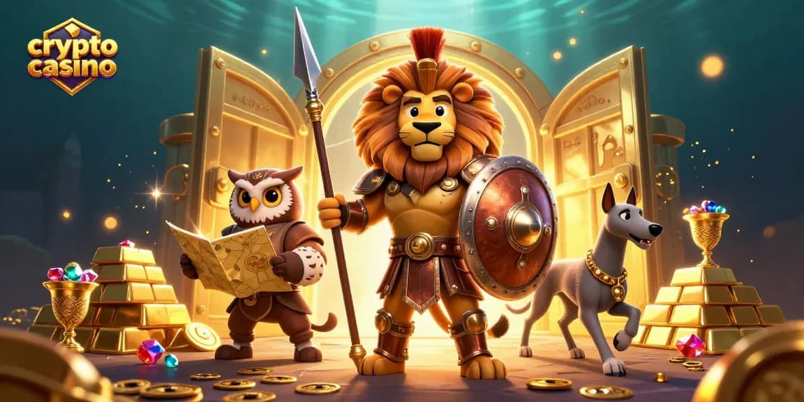 Gioca nel crypto casino con l'affascinante leone spartano e i suoi compagni