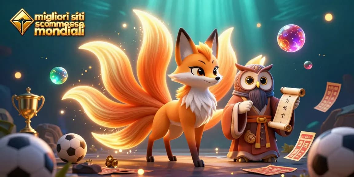 Scommetti sui migliori siti scommesse mondiali con un fox spirit e un saggio gufo immersi nell'azione.