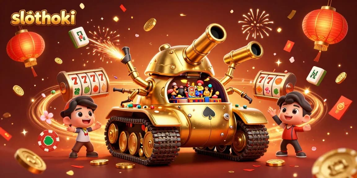 Permainan slot seru di slothoki dengan suasana kasino mini dan meriah.