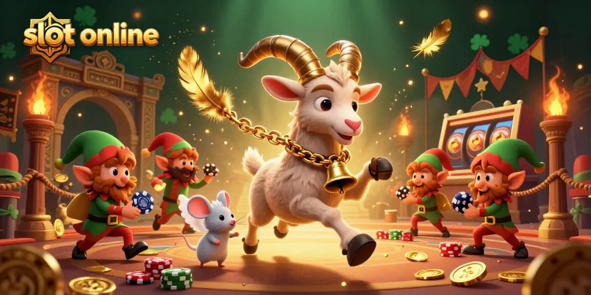 Experience thrilling slot online action with vibrant 3D characters in a lively casino atmosphere.