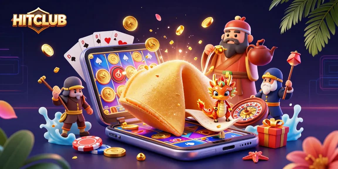 Experience HITCLUB's vibrant gaming atmosphere with interactive characters and dynamic slot action.