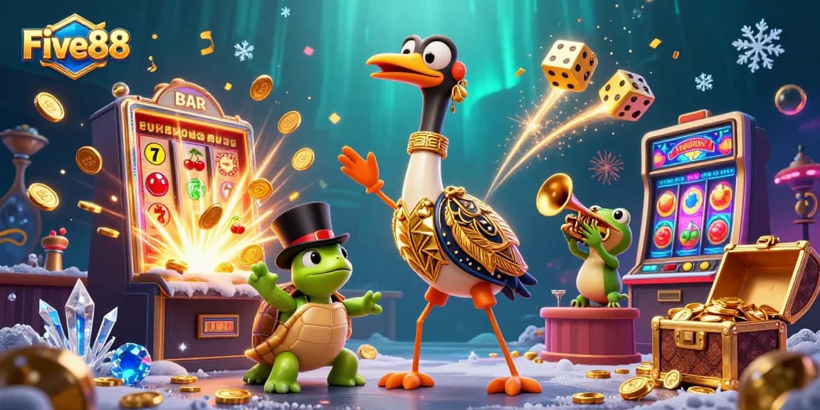 Win big with Five88 at our dazzling casino featuring fun characters and thrilling games.