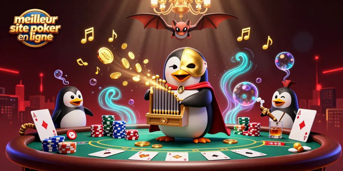 Gagnez avec le meilleur site de poker en ligne en découvrant des tables animées, des jetons colorés et des gains impressionnants.