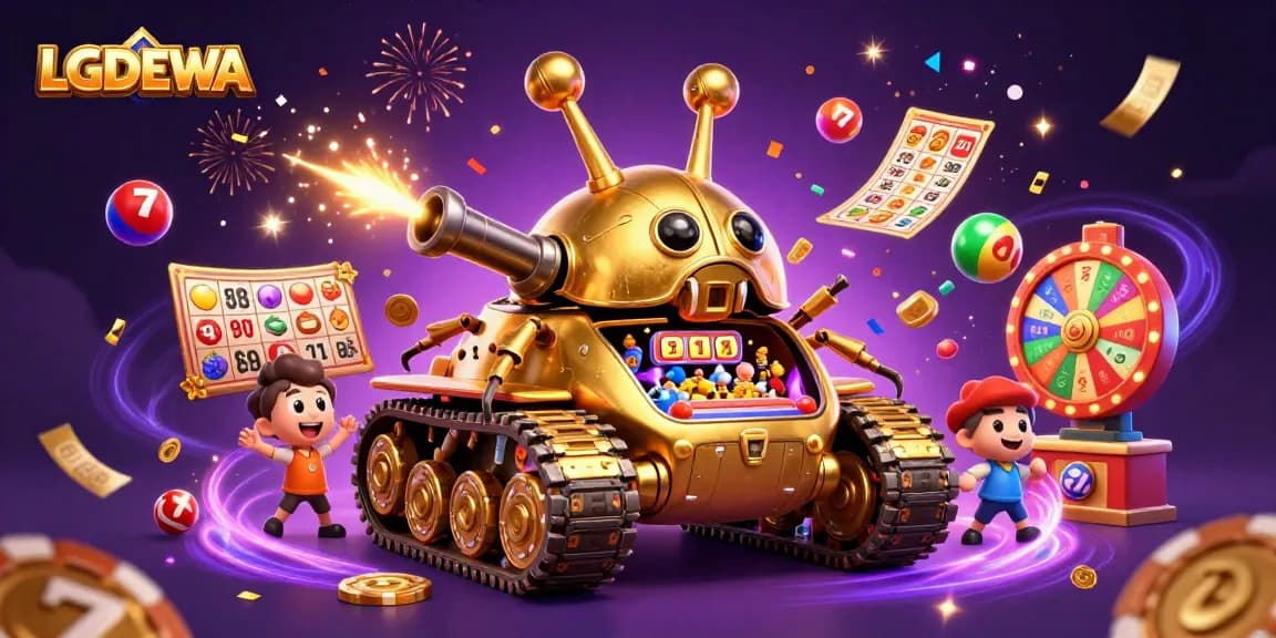 Experience exciting gameplay at LGODEWA with vibrant slot machines and lively casino atmosphere.