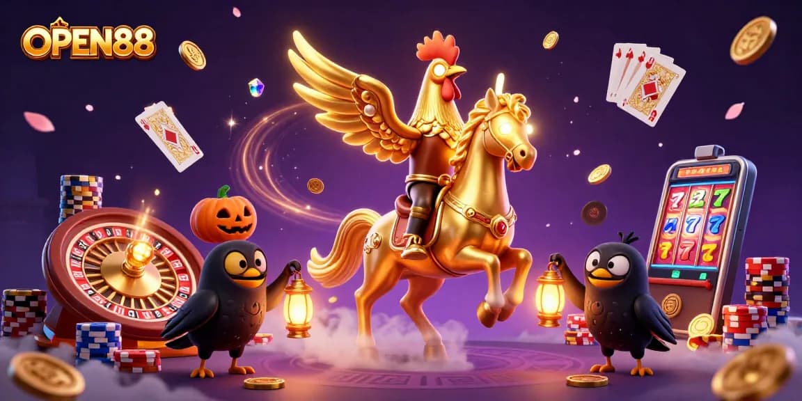 OPEN88 offers thrilling gameplay while golden rooster leads a casino adventure filled with excitement.