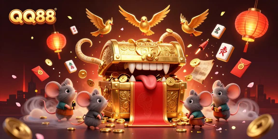 Experience QQ88's thrilling adventures with unique treasures and dynamic gaming elements in a vibrant casino atmosphere.