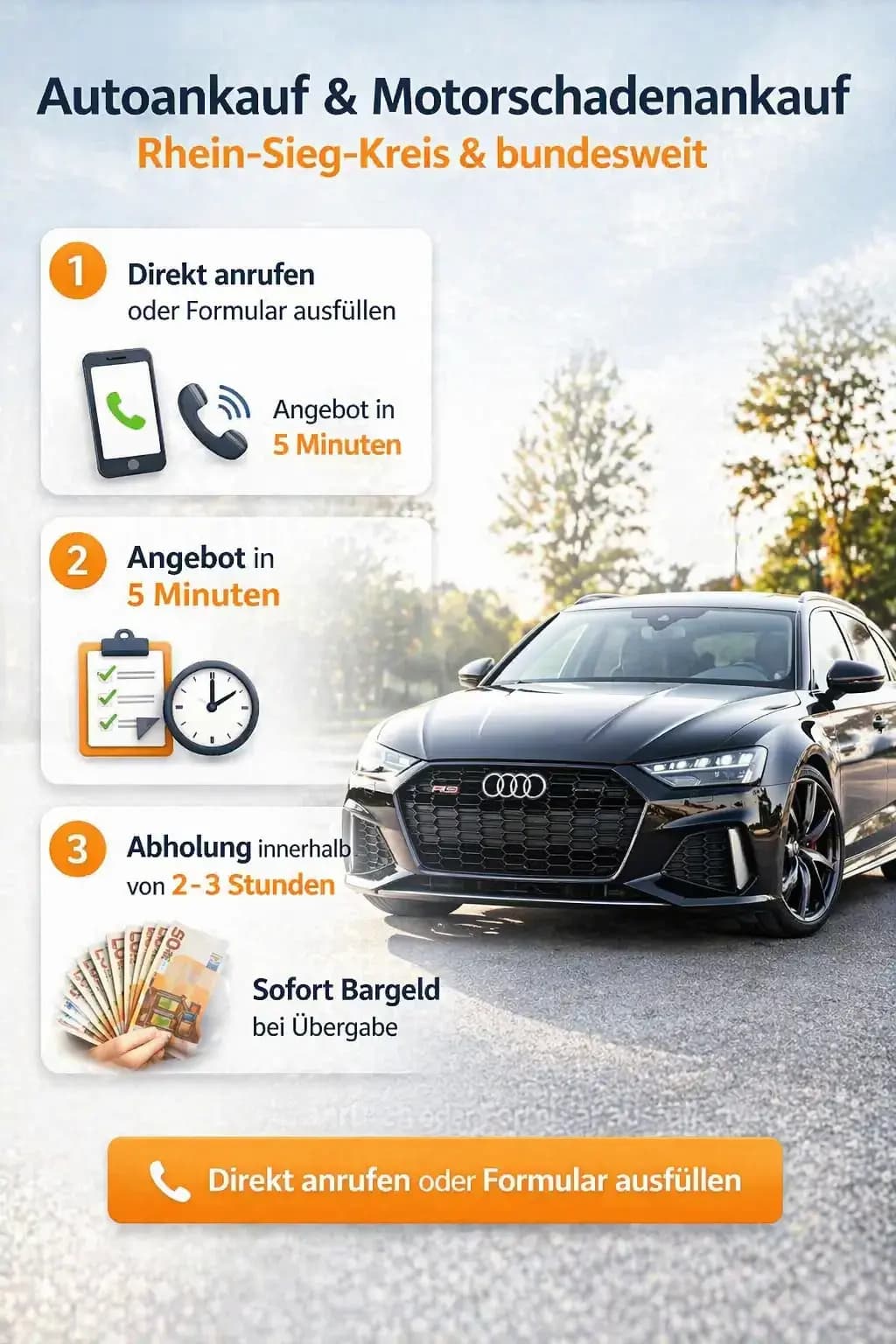 Auto mit motorschaden verkaufen ohne Stress – Wir holen Ihr Fahrzeug ab