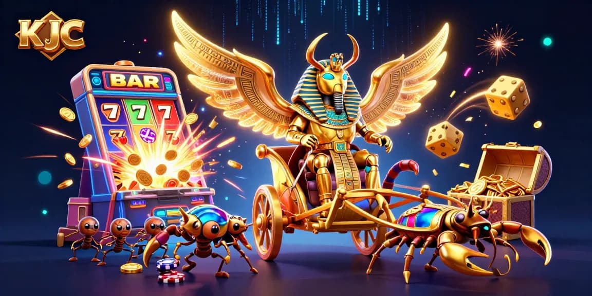 KJC offers a thrilling 3D casino experience with exciting jackpots and colorful game elements.