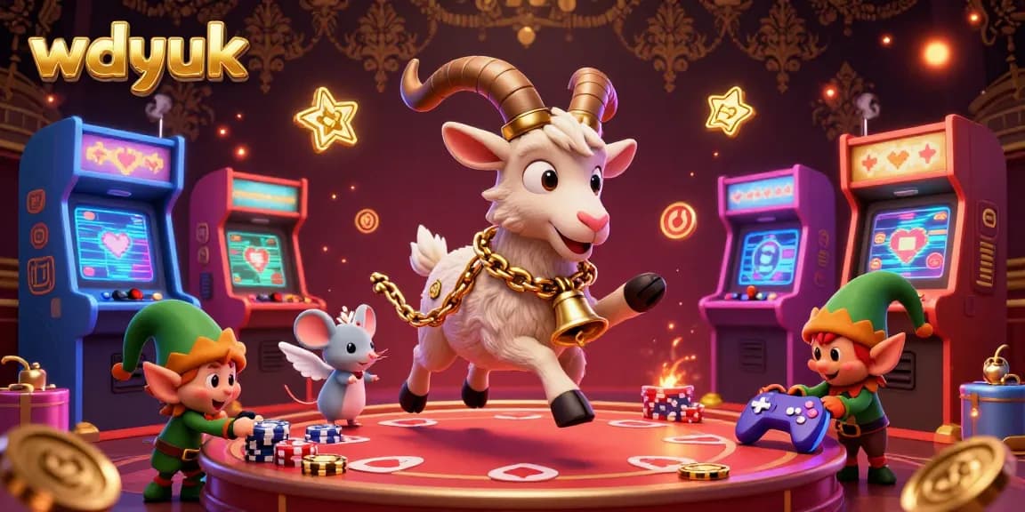 Experience the thrilling wdyuk casino with Krampus and his angel mouse keeping order while mischief unfolds.