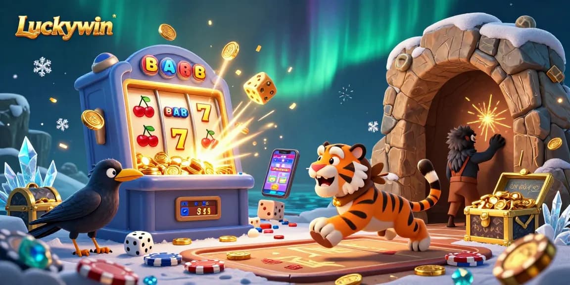 Experience Luckywin's exciting prehistoric casino with vibrant visuals and thrilling gaming elements.