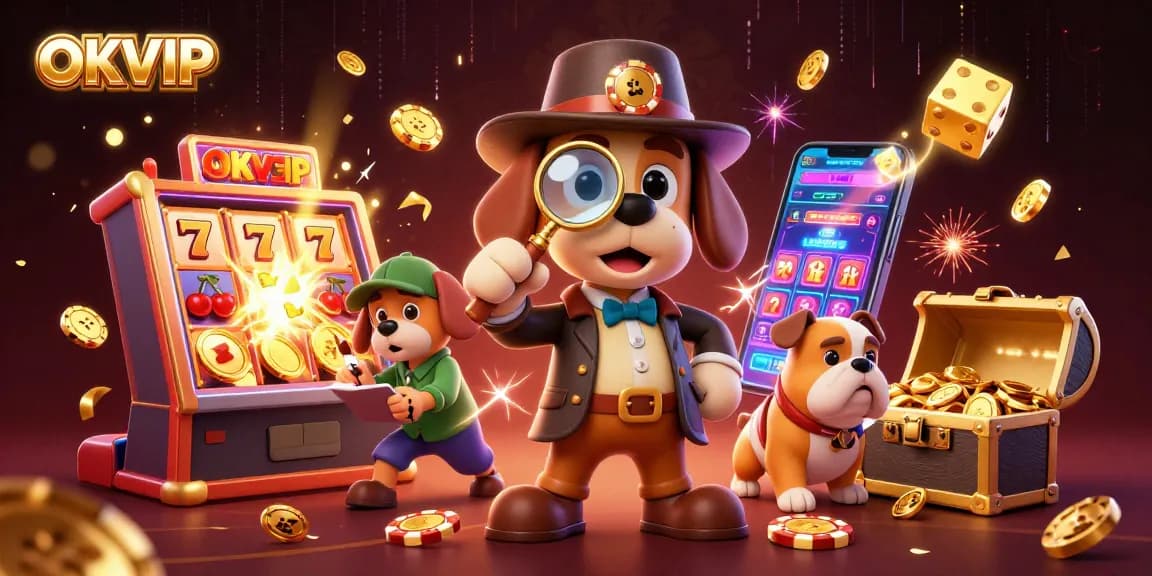 Engage with OKVIP's thrilling 3D casino adventure featuring animated characters and explosive jackpots.