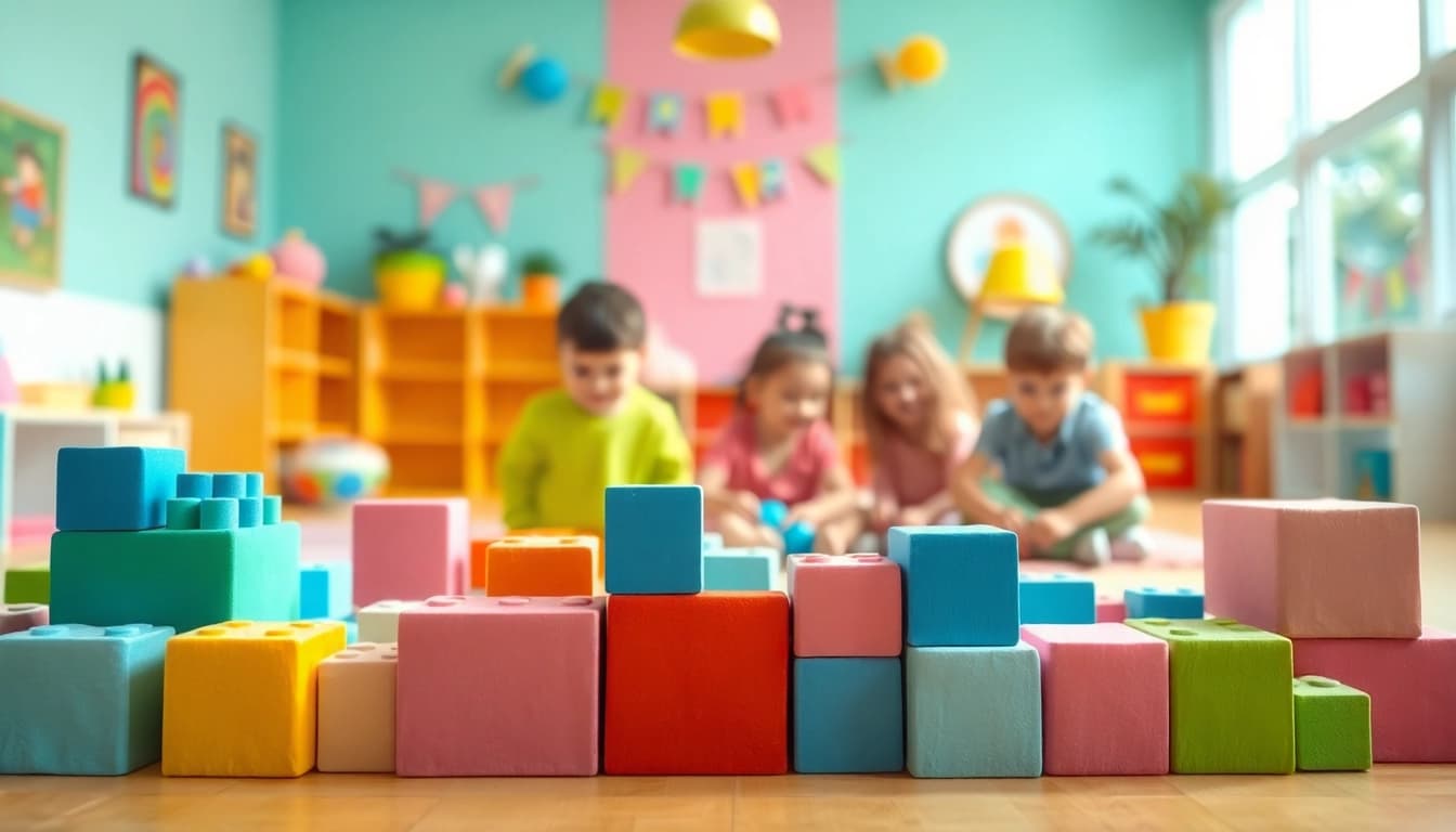 Click here to learn more about safe and engaging soft building blocks for children.