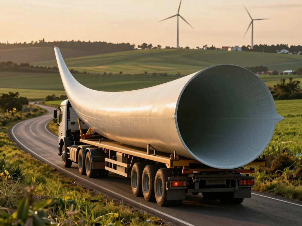 Optimizing Wind Turbine Blade Transportation Logistics for Efficiency - detail