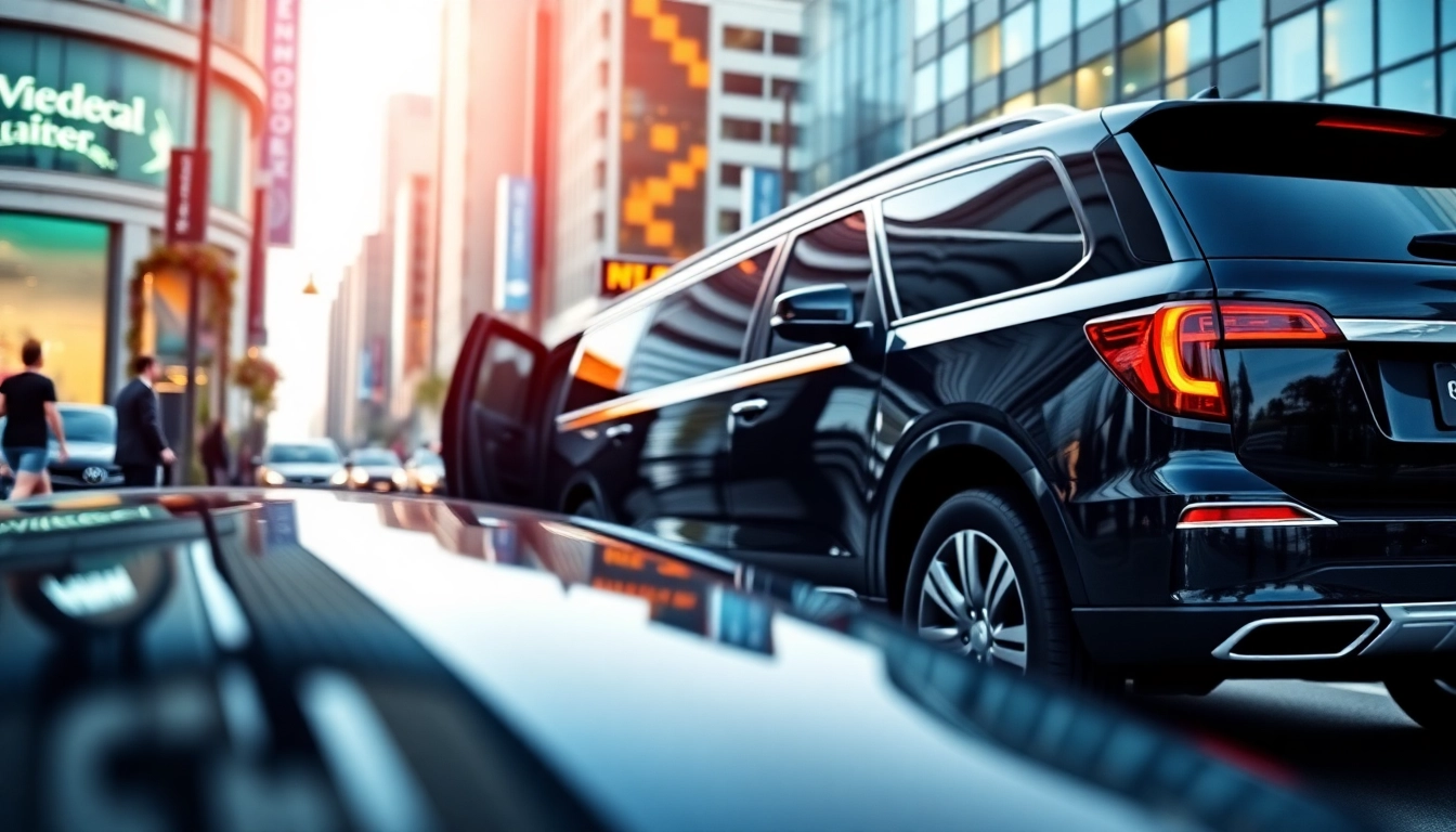 Experience the luxury of black SUV limo service RI with a professional chauffeur and sleek vehicle.