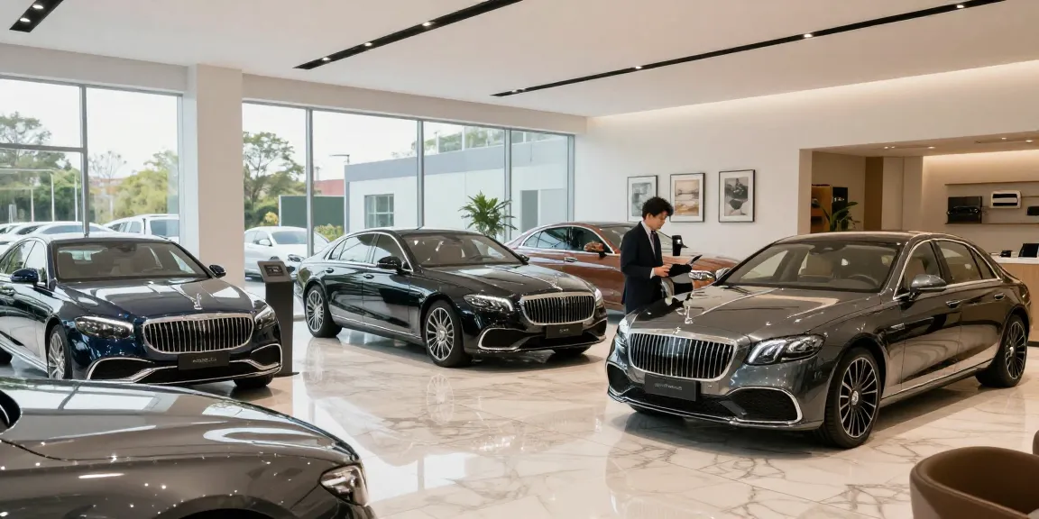 Pengalaman belanja mobil mewah LUXURY 777 di showroom yang elegan.