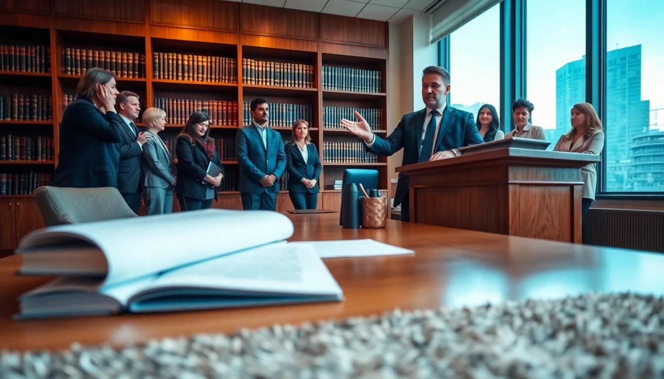 Bridgeport Criminal Defense Lawyer consulting with clients in a professional office setting.