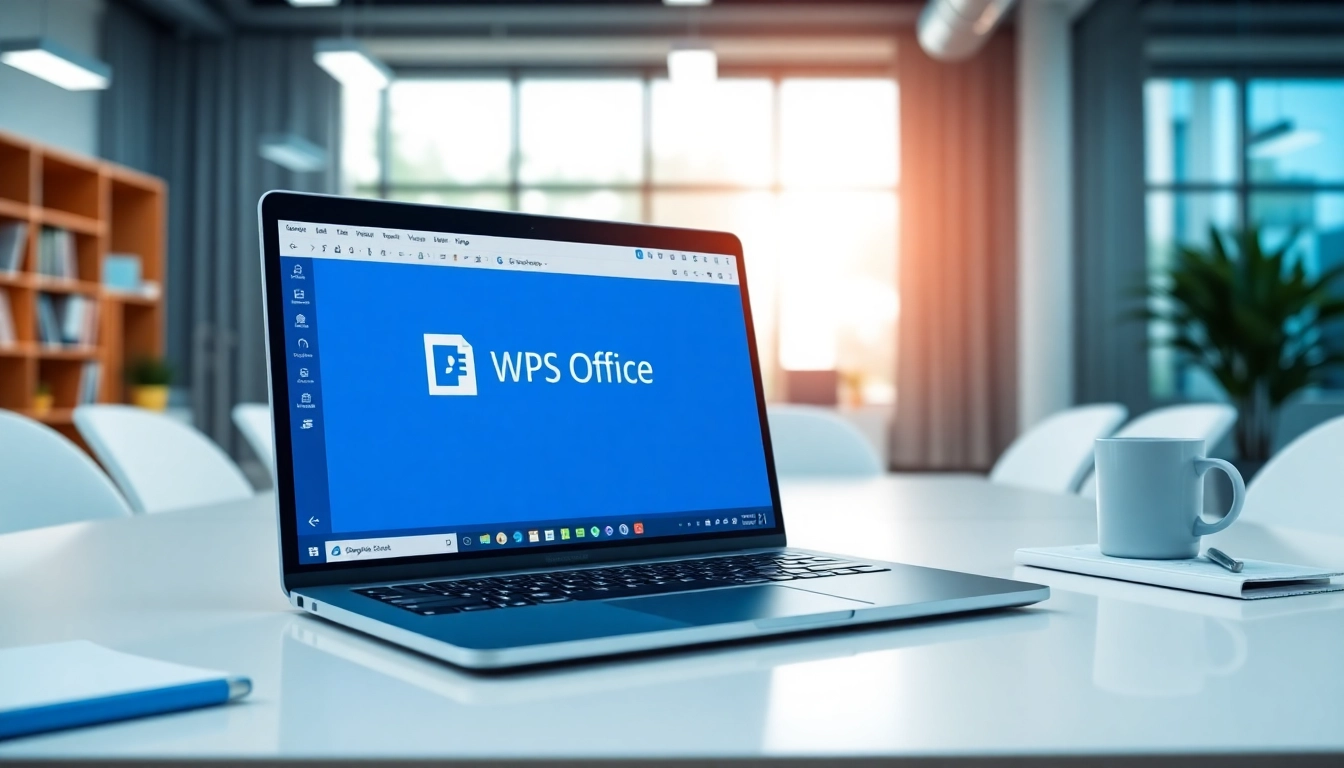 在现代办公环境中展示WPS Office 下载软件的专业工作空间。