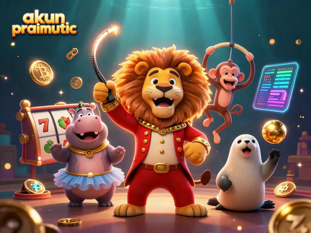 Experience the excitement of akun pragmatic with engaging circus characters and vibrant casino elements.