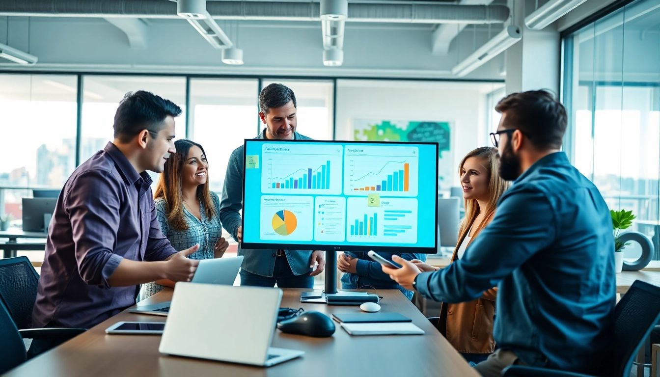 Dynamic team showcasing Digital Marketing Heroes strategies in a collaborative workspace.