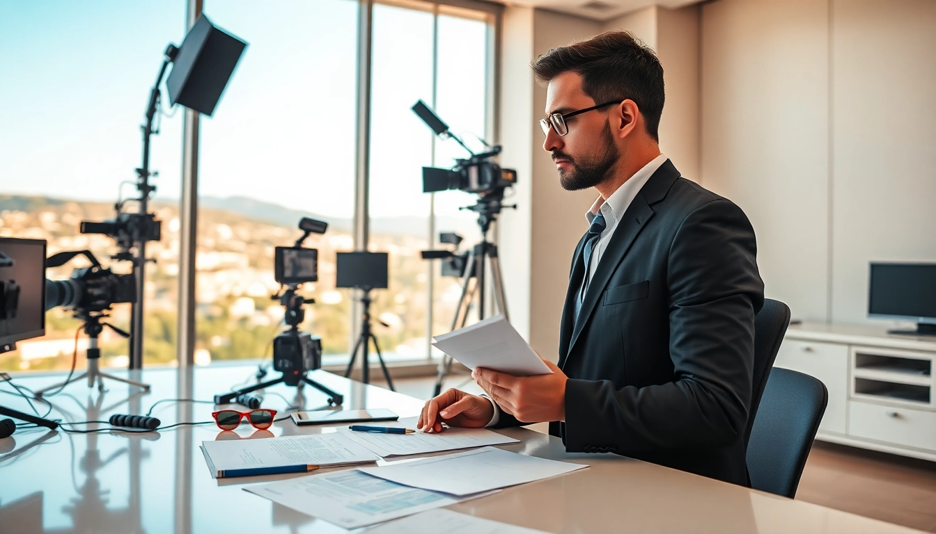 Catch the latest updates from https://cyprusnews.eu/ with a vibrant newsroom scene featuring a dedicated journalist.