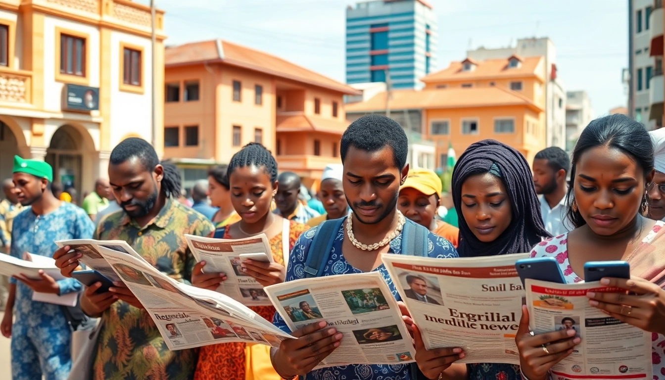 Stay informed with the latest enigeria news through engaging street scenes in Nigeria
