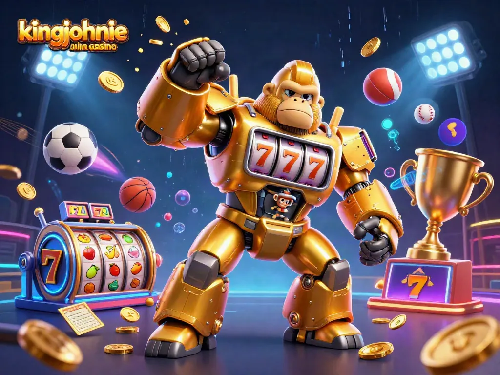 Explore the excitement of kingjohnnie online casino with vibrant 3D casino elements and dynamic visuals.