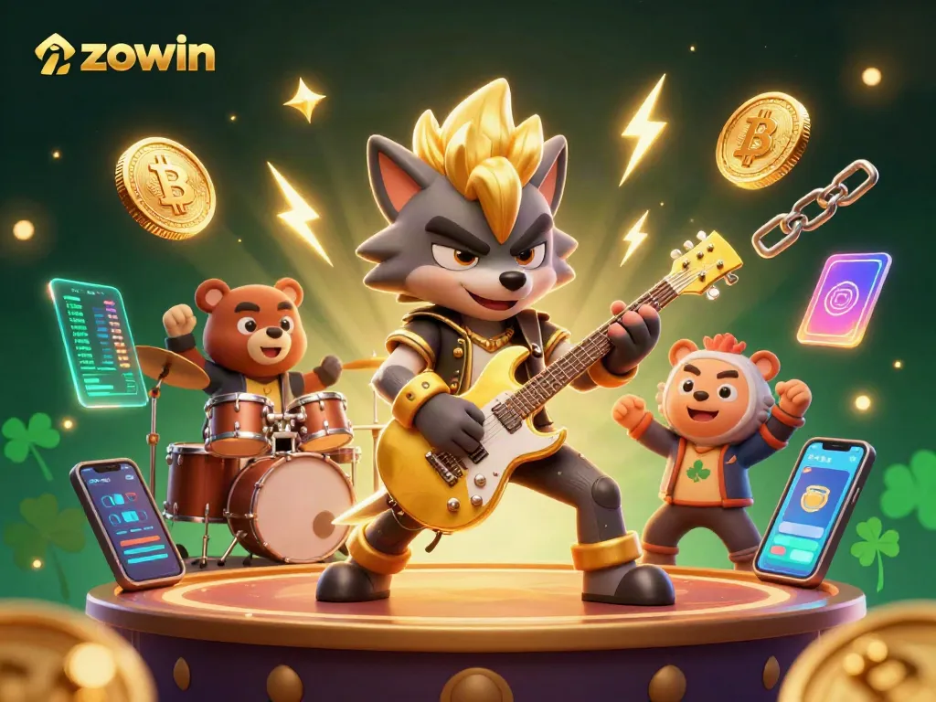 Zowin invites gamblers to enjoy top-tier gaming experiences with this vibrant 3D casino illustration featuring animated characters.