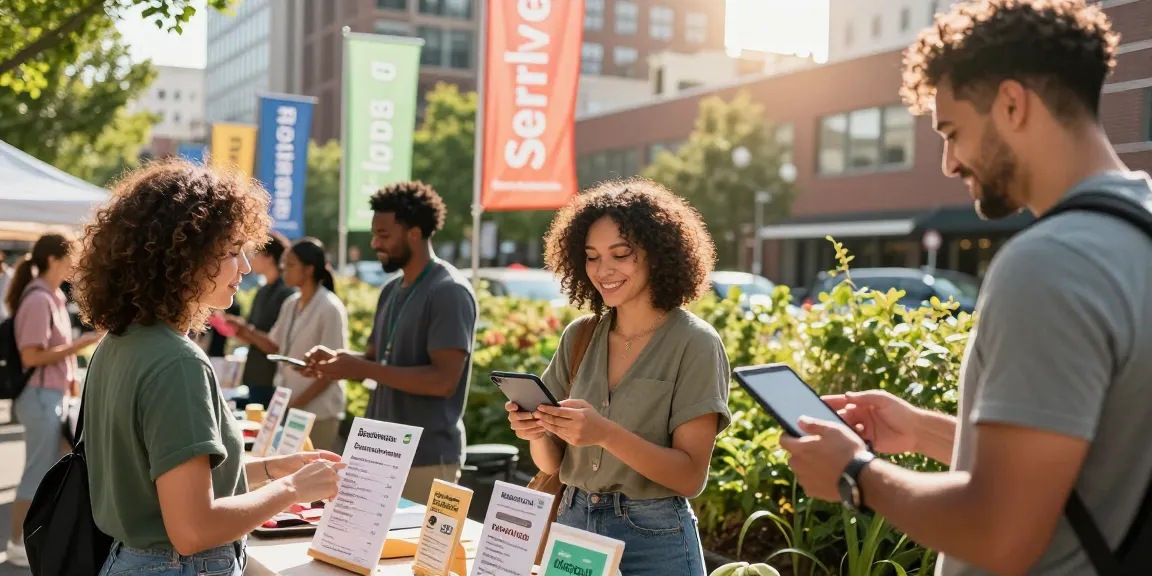 Engaging community marketplace scene showcasing BedPersonal as locals connect through classifieds.
