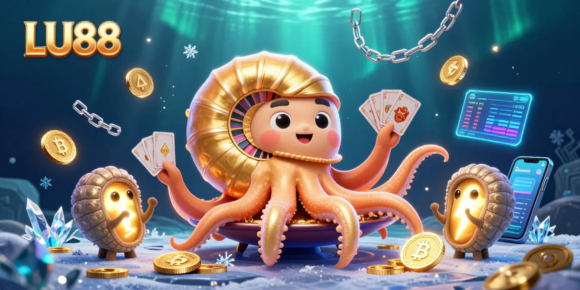 LU88 players enjoy a vibrant gaming experience with crypto elements and casino scenes.