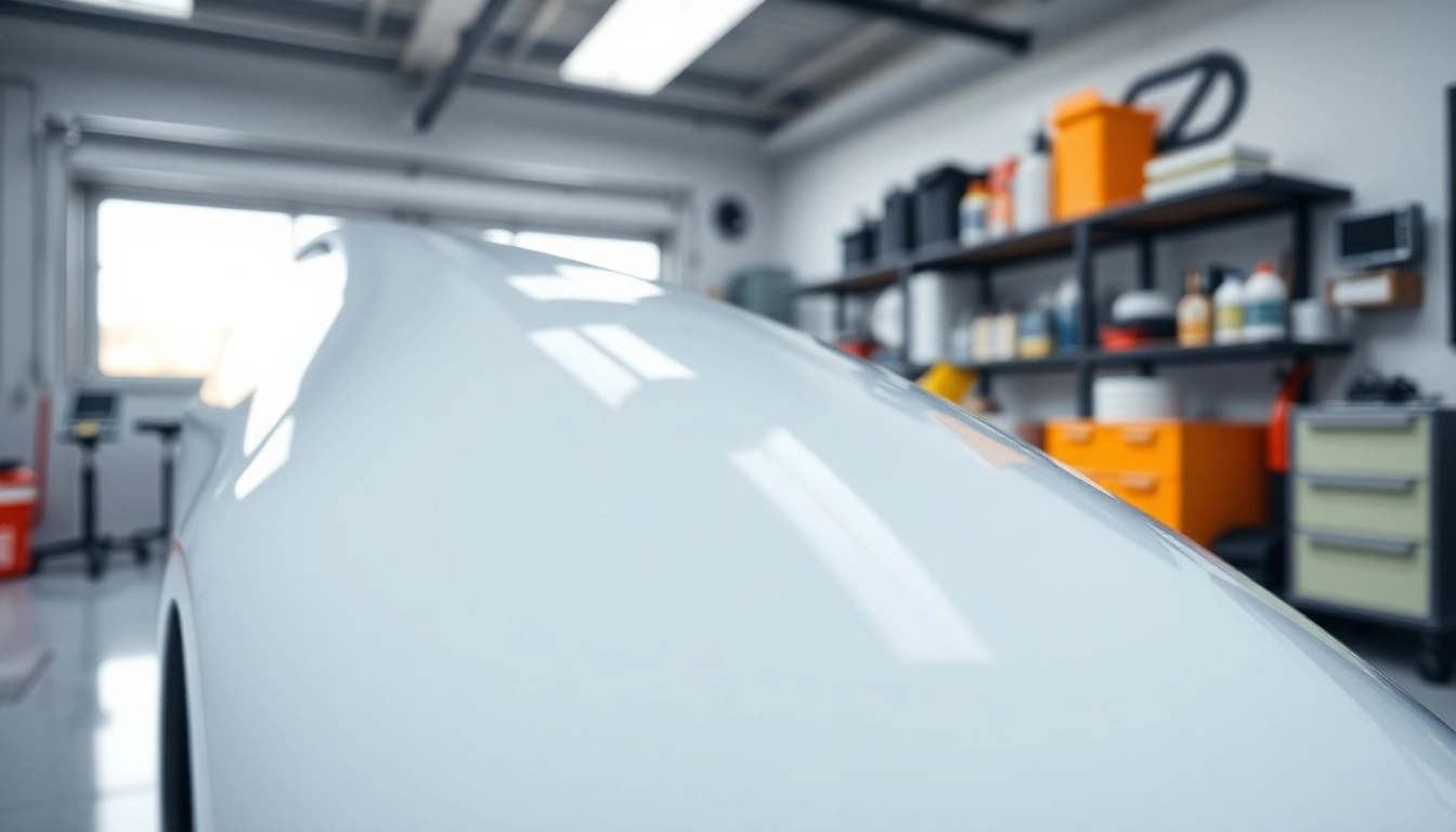 Experience exceptional Car Detailing with a shiny vehicle in a professional garage setting.