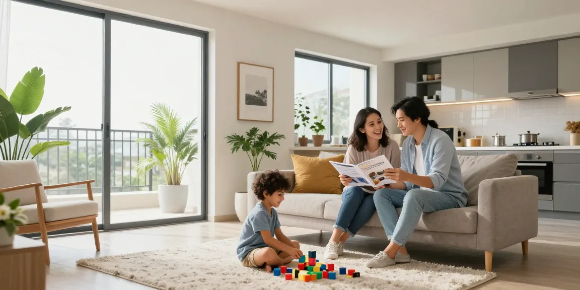 Moderne Wohnatmosphäre in einer Woning-unie Wohnung mit Familieninteraktion und natürlichem Licht.
