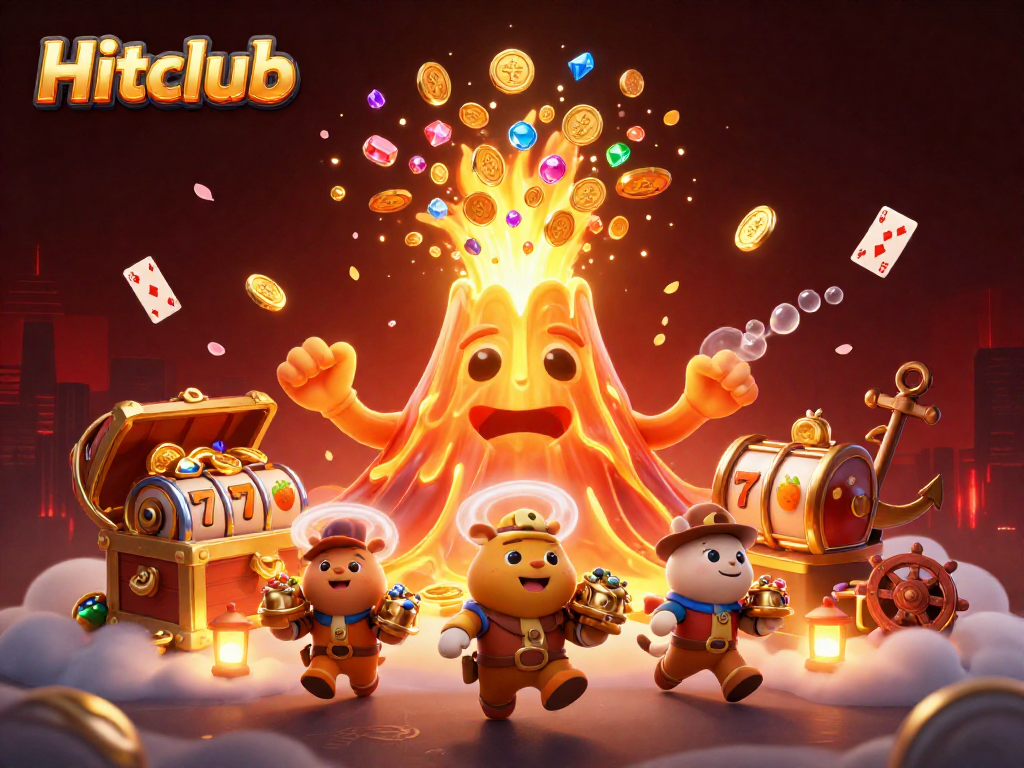 Hitclub offers dynamic enjoyments with thrilling casino gameplay featuring floating playing cards.