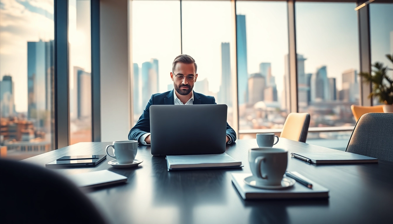 Engage with Editorialge in a modern workspace showcasing a digital entrepreneur’s tools and environment.