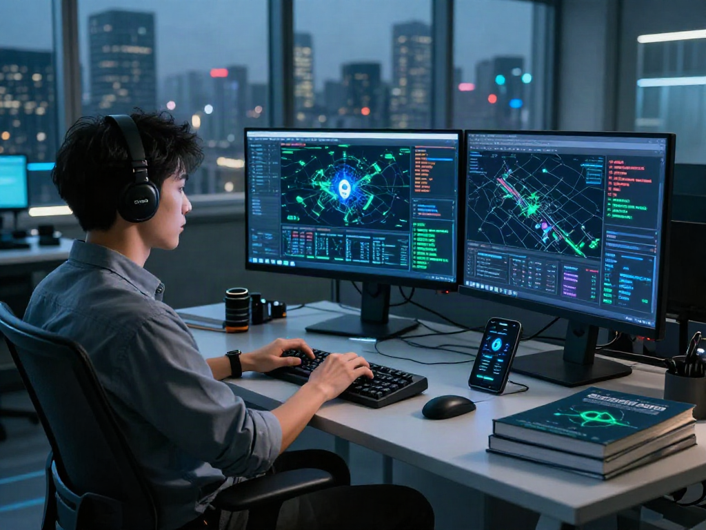 AI-Generated Image Detection dashboard view in a cybersecurity operations center.