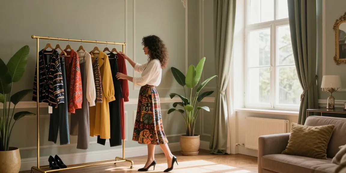 Consulente d'immagine svolge consulenze sulla moda in un appartamento elegante