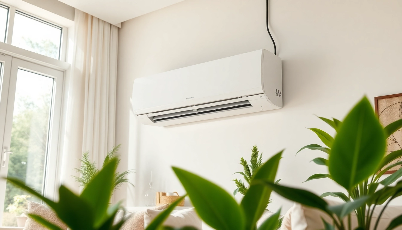 AC replacement Lewisboro featuring a modern air conditioning unit in a stylish living room.