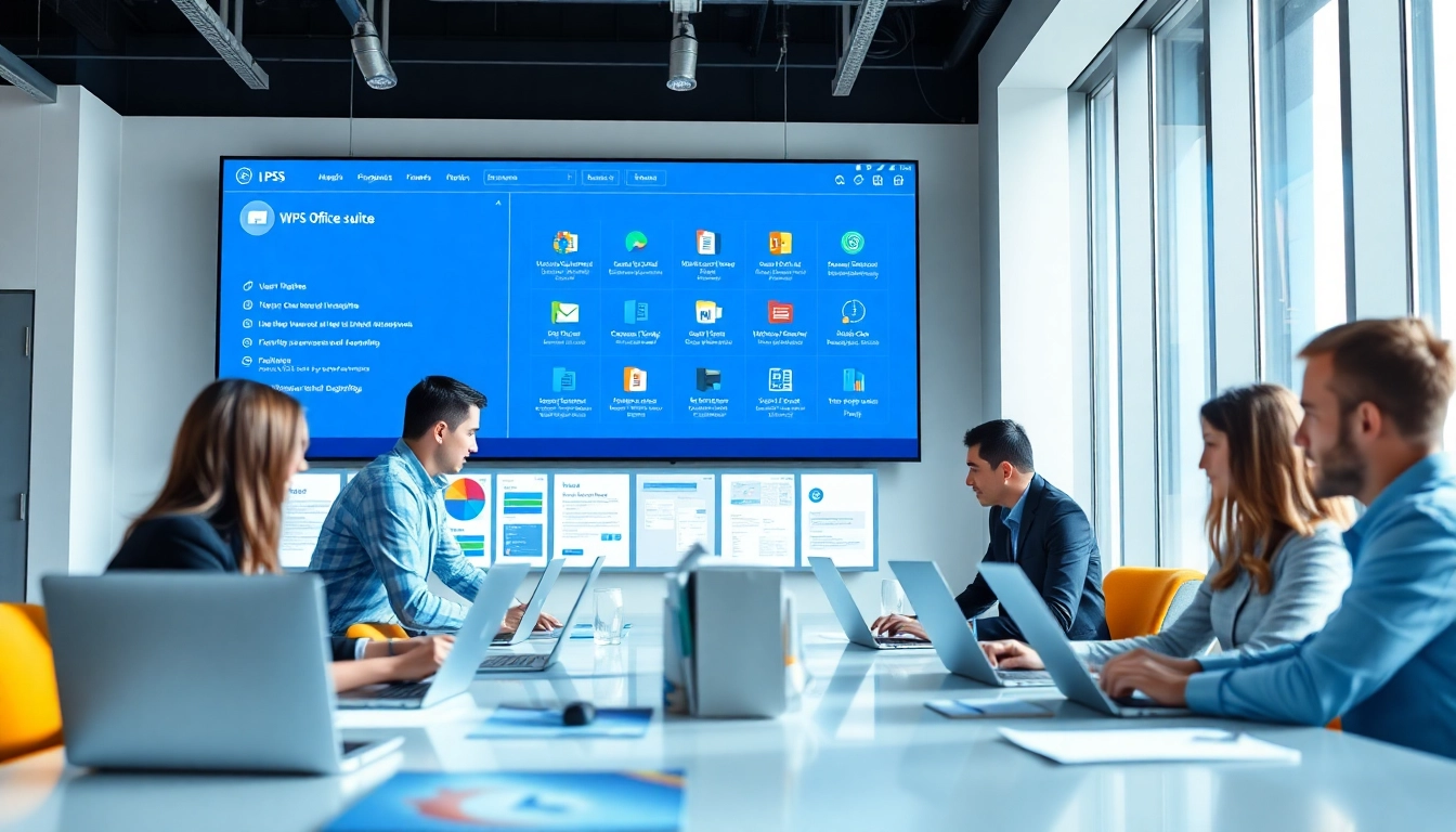 使用WPS 下载 Office 下载的专业协作场景，展示现代办公环境中的高效工作。