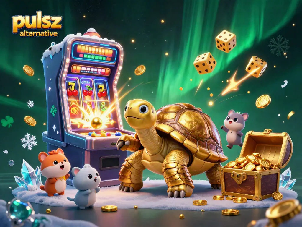 Engage with fun games in this pulsz alternative casino scene filled with explosive jackpots and colorful characters.