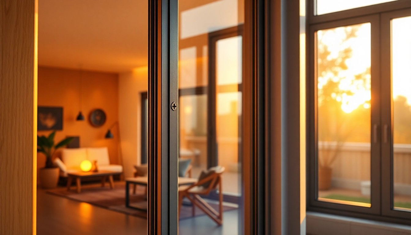 Showcasing energy-efficient double glazed windows in a modern home environment.
