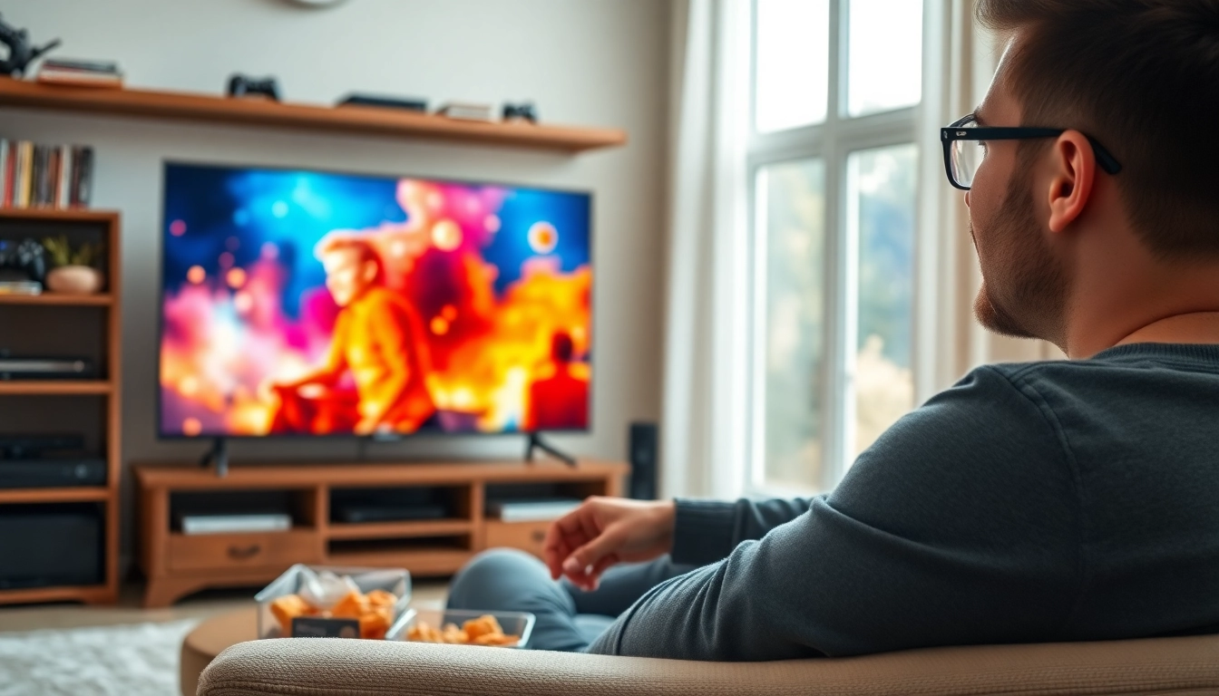 Engage with free trial iptv through vibrant streaming experiences in a cozy home setting.