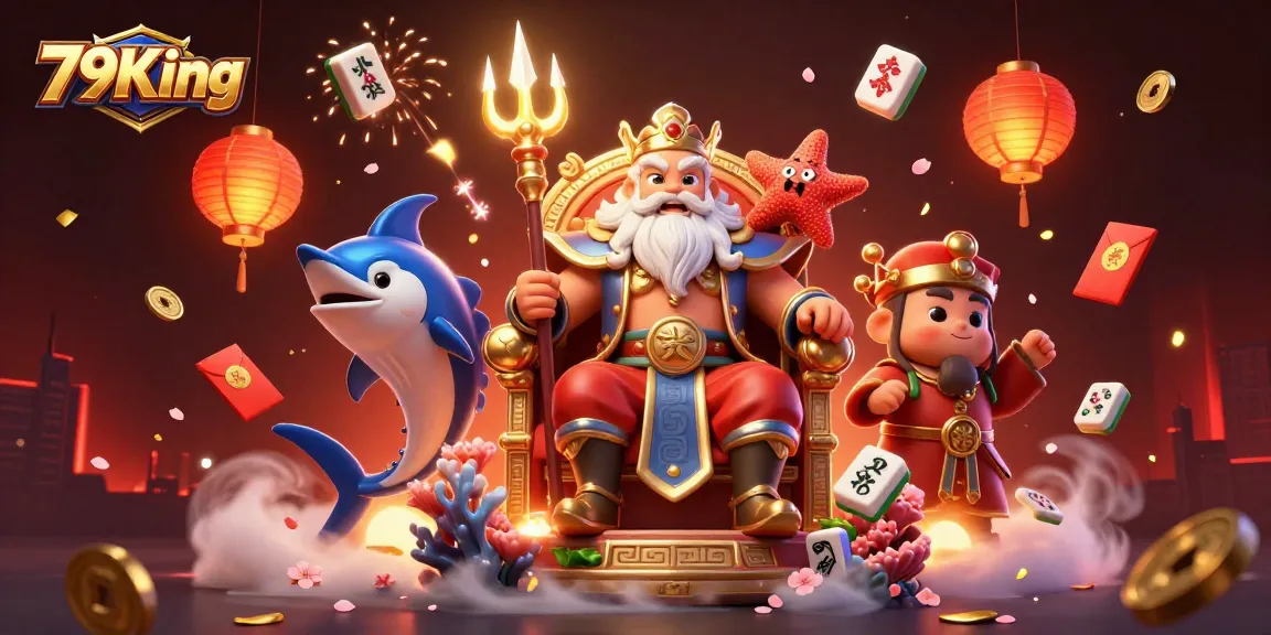 Experience 79King's vibrant online casino world with lively gaming elements and characters.